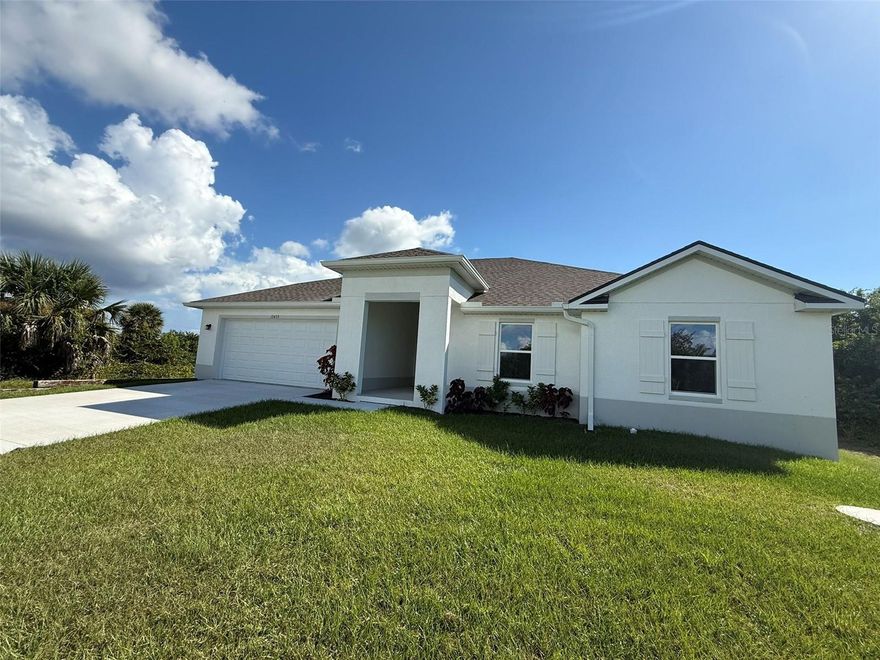 Brand new spacious 3 bedroom,  2 bathroom, 2 car garage home with over 2,000 square feet of living space is located in the desirable South Gulf Cove neighborhood.  You'll love the open floorplan and large kitchen perfect for entertaining and spending time with your friends and family.  The home includes a brand new washer & dryer.  The primary suite boasts a very large bathroom and spacious walk-in closet.  Sip your morning coffee on the beautiful back porch.  Call today and schedule your showing with one of our leasing agents.  You don't want to miss your opportunity to be the first ones to rent this beautiful home.