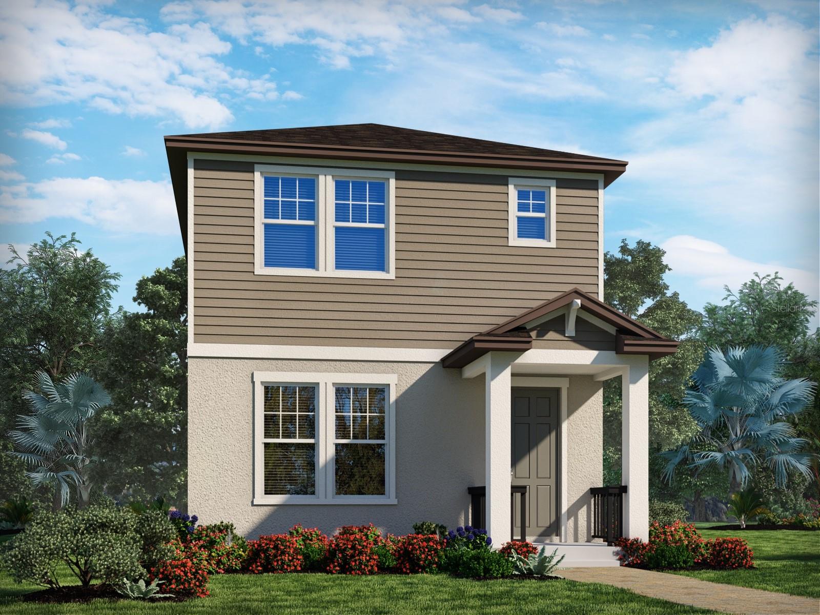 One or more photo(s) has been virtually staged. Brand new, energy-efficient home available NOW! An open, spacious kitchen overlooks the great room and dining area making it perfect for entertaining friends and family. The second floor loft provides extra space to use the way you want to. The Meadow at Crossprairie Bungalows is a community of new bungalows for sale in St. Cloud, FL. This neighborhood offers easy access to the Florida Turnpike and great schools. Each of our homes is built with innovative, energy-efficient features designed to help you enjoy more savings, better health, real comfort and peace of mind.