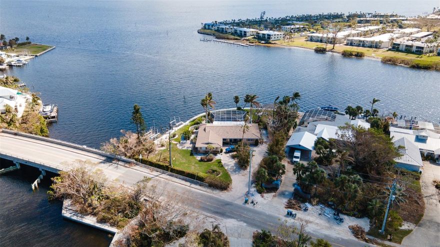 Unique opportunity to own one of the most prestigious waterfront lots on Anna Maria Island.  The lot is 23,634sqft and features over 300 feet on open water with a 180 degree view of Watsons Bayou, Intracoastal Waterway and Anna Maria Sound.  The lot is perfectly situated in a protected no wake zone with deep water access. It is also conveniently a 1 min drive straight to the beach.  Limitless possibilities to build your island dream home.Regretfully, the home experienced serious storm damage and is being sold As-Is.