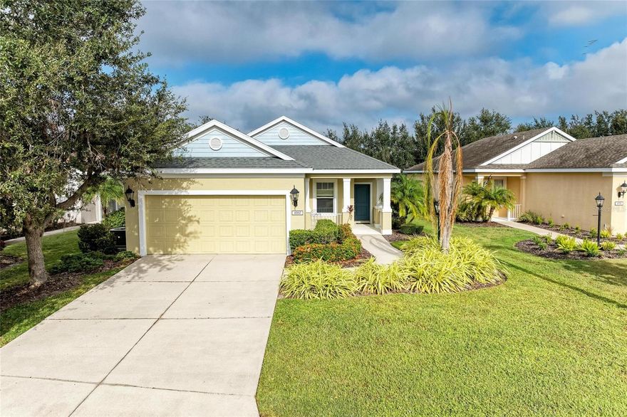 This Neal Communities home features 4 bedrooms, two bathrooms, tray ceilings, gas appliances, screened lanai, partially fenced large back yard, mature landscaping, and located in the highly sought after community of Central Park in Lakewood Ranch. Central Park offers a large park with covered a pavilion, soccer field, tennis courts, splash pad, butterfly garden, playground and more including a dog park! Dishwasher 2022, Microwave 2023, Disposal 2023, Dryer 2021, Refrigerator 2025, gas water heater 2021. Close proximity to schools, shopping, restaurants, and approximately 20 miles to beaches.