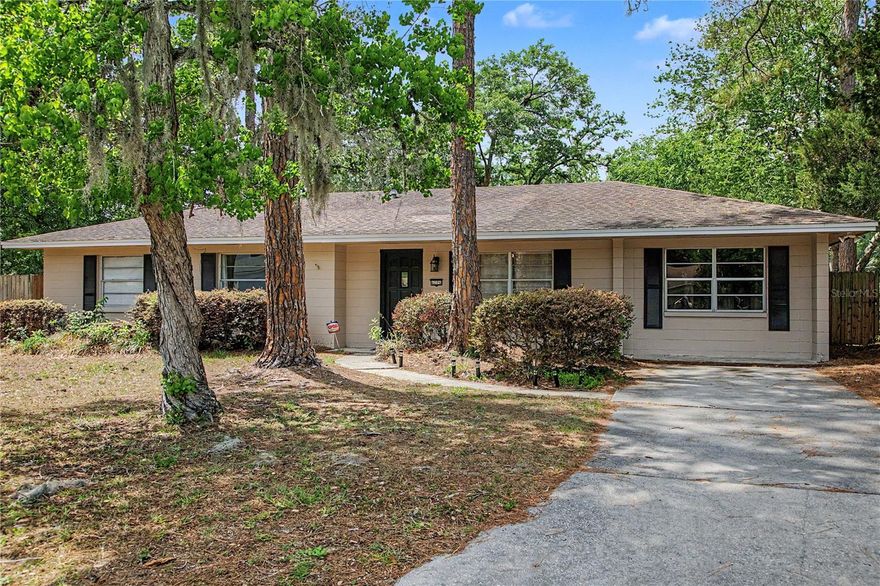 Welcome to 6206 NW 27th Terrace in beautiful Gainesville, FL-a warm and inviting home perfect for families or anyone looking to settle into a peaceful, established neighborhood. With its comfortable layout and convenient location, this property offers the ideal setting to create lasting memories. Inside, you'll find a bright and functional floor plan with spacious living areas designed for everyday living and easy entertaining. The home features well-sized bedrooms, abundant natural light, and a kitchen with ample cabinet space that flows seamlessly into the main living areas. Step outside to enjoy a generous yard-perfect for all families, pets, gardening, or weekend gatherings. Whether it's playtime or relaxation, the outdoor space adds to the home's charm and livability. Located just minutes from shopping, dining, parks, and the University of Florida, this home offers both tranquility and accessibility for busy family life. Don't miss your chance to make this welcoming Gainesville home your own.