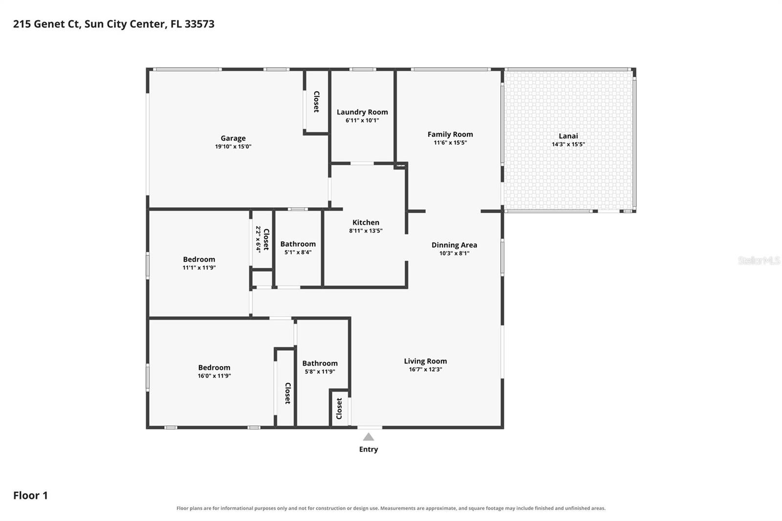 215 GENET COURT, SUN CITY CENTER, FL, 33573 3 215 GENET COURT