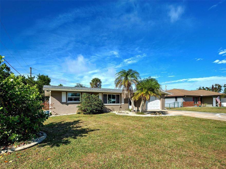 Whether you are a first-time buyer, a seasonal resident, or enjoying your retirement, this property is designed for effortless Florida living. Key systems have been recently addressed for your peace of mind, including a 2019 roof, 2009 the home was re-piped, updated electric system in 2000, a newer A/C System plus some of the windows are now hurricane impact glass.  Practical upgrades include a hurricane-rated garage door (2019) and septic system was replaced (approx. 2012). Step inside and enjoy the newer neutral paint palette throughout. A spacious living room will greet your family and friends.  Flooring is both stylish and durable: enjoy new, gray wood-look flooring in the kitchen, stainless steel appliances and the lovely white cabinetry with stunning counter tops.  Both bathrooms have tasteful upgrades: the primary bath boasts new tile flooring and lighting, while the guest bath features a convenient walk-in shower, new counter and cabinet plus a modern toilet. This home also has a bonus room with windows and its own A/C allowing year around use.  Enjoy your backyard while relaxing on the screened patio. The backyard is fenced on three sides including some privacy fencing. Located for lifestyle, you're minutes from beautiful beaches, shopping centers, fine dining, and historic downtown Venice.  Join the low-cost South Venice Association for exclusive access to a private boat ramp, fishing pier, and a ferry that transports you to a private beach on Manasota Key. This is a must-see!