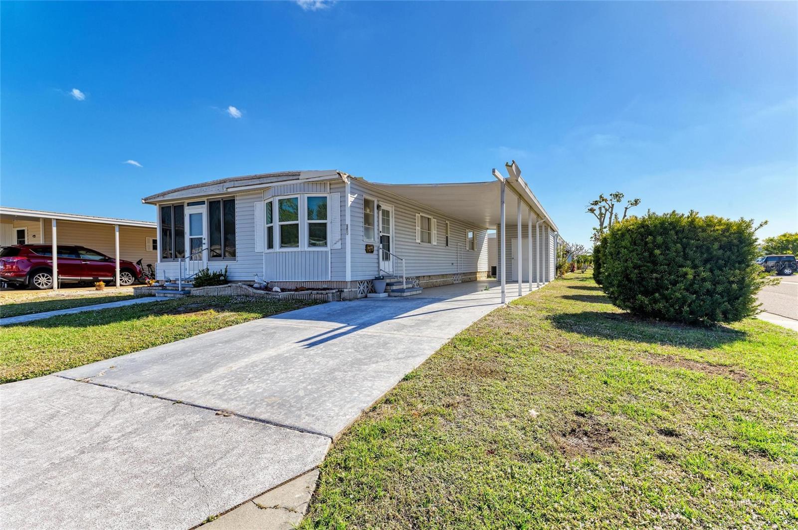 Charming Mobile Home in Terra Ceia Manor – 55+ Community!
Welcome to this well-kept 2-bedroom, 2-bath home located in the popular Terra Ceia Manor, a friendly and active 55+ community in Palmetto. This cozy home offers a bright, open living space, an enclosed Florida room, and a convenient carport with attached storage and laundry.
Enjoy the laid-back Florida lifestyle with access to community amenities including a clubhouse, heated pool, and year-round social activities. Low HOA includes water, sewer, trash, lawn care, and even internet! Close to shopping, dining, and Gulf beaches—this one won’t last long. Schedule your showing today!