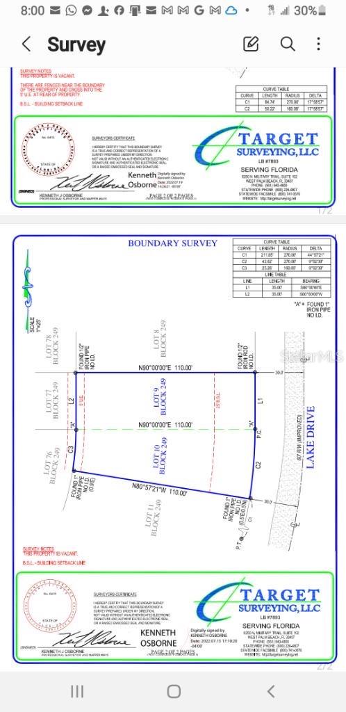 MOON LAKE ESTATES - Land