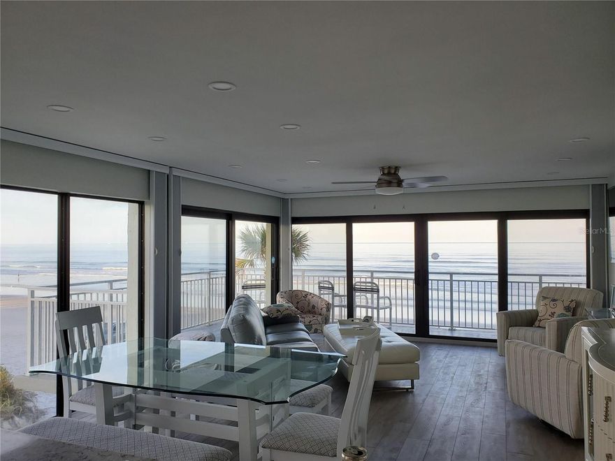 Direct ocean front - 3 bedroom, 2 full baths, wrap around balcony. This is a vacation rental completely furnished. Call Ocean Reef Villa to verify pricing and availability. 386-426-5684. Weekly rate: 2095.00 Monthly rate: 7500.00