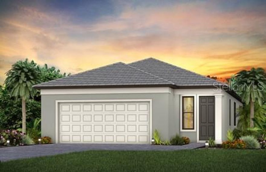 Under Construction. This Hallmark floorplan offers 2 bedrooms and 2 bathrooms, combining comfort and style in a well-designed layout. Upgrades include cabinetry paired with quartz countertops, tile flooring throughout, 8' interior doors, and 5" baseboards, creating a clean and modern aesthetic. Beyond your doorstep, Arbor Oaks provides an array of resort-style amenities. Spend sunny afternoons at the pool with lap lanes and spa, unwind at the Barefoot Bar, or gather with friends by the Firepit Grill. The state-of-the-art clubhouse features a fitness center, community room, catering kitchen, activity rooms, and an outdoor veranda. Enjoy friendly competition on the pickleball, bocce ball, and tennis courts, or host a cookout at the BBQ grills. Your four-legged companion will love the community dog park, and for beach lovers, pristine destinations like Stump Pass State Park and Siesta Key are just a short drive away. Experience the best of Florida living at Arbor Oaks—your dream home awaits!