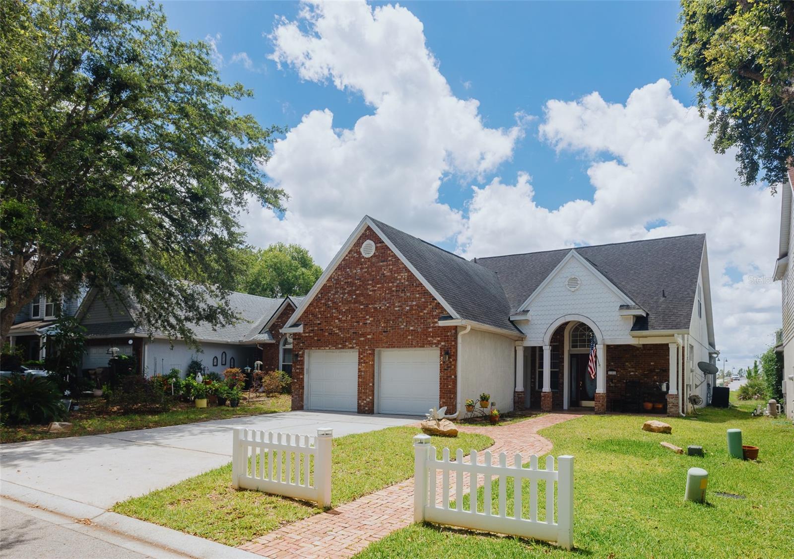 Welcome to 1151 Woodflower Way located in the desirable Woodridge Community, in the popular Four Corners area of Clermont. This home, The Lincoln Model, features a Private Screened in Pool, Front Covered Patio, 3 Bedrooms, 3 Bathrooms, a Bonus Room, separate Breakfast Room and 2 Car Garage. The open concept kitchen features a spacious breakfast bar that opens up to the Living Room and Dining Room. The Living Room opens up to the Screened in Pool area, The Pool features a Water Fall, infloor cleaning system, UV Sanitizer, Ozone system, (to reduce chlorine use) freeze protect, a heater and an electric pump with variable speeds to reduce electricity. The pool system and pool lights are controlled by a computer panel system. The pool area also features a covered patio area, great for entertaining or relaxing. The Primary Bedroom features a Walk in Closet and En-Suite Bathroom. Upstairs features the 3rd Bedroom and Bathroom and a large loft area. The home features custom woodwork and stone throughout, including Smoky Valley Stone. Close to Disney, HWY 192, Shopping, Restaurants, Schools, Hospitals and Entertainment. Come find out why The City of Clermont is The Choice of Champions. Furniture items and Limited Edition Artwork included: Bistro Table and Two Chairs, Three pieces of Limited Edition Artwork (Marilyn Monroe and Peter Pan), Tapestry, Corvine Wine System, Bar And Chairs. Living Room Hutch and Sofa in the loft area.
