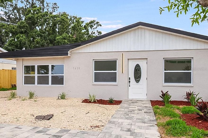 This fully updated 3-bedroom, 2-bath home blends modern design with everyday convenience. Inside, you’ll find an open-concept layout with luxury vinyl flooring throughout and a stunning kitchen featuring quartz countertops and brand-new stainless steel appliances.

Both bathrooms have beautiful walk-in showers, with one featuring a luxurious double shower, perfect for a spa-like experience at home. A dedicated indoor laundry room adds function, while the huge fenced-in backyard offers endless possibilities for entertaining, gardening, or relaxing in your own private oasis. The electric gate and paved walkway add security and style.

Located in a non-flood zone and just minutes from top shopping, dining, and more! This move-in ready home has the space, upgrades, and location you've been looking for!