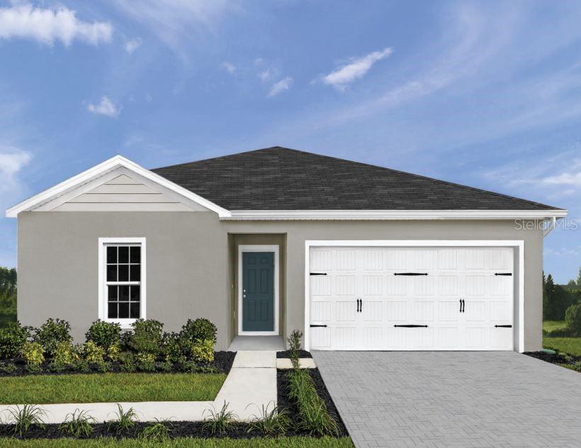 Pre-Construction. To be built. No CDD and low HOA community. Welcome to Sumter Villas! Discover what small-town living is all about while being only 10 minutes from everyday conveniences. One and two-story homes, ranging from 1,302 – 2,240 square feet. Personalized design options with our coordinated designer finishes. Community pool & cabana. Over three acres of green space, including a dog park. Fishing, boating, and kayaking at Lake Griffin State Park. Embrace the area’s charming lifestyle at places like The Grove Roadside Deli and Blackjack Sporting Clays – both less than 5 minutes away. All appliances included. The Mahogany single-family home offers a fresh take on fine living. From your covered front porch or 2-car garage, step into a ranch floor plan that blends convenience and style. There’s plenty of room for family and friends in 2 spacious bedrooms, with a full bath just outside their doors. Gather in the great room for movie nights, and don’t forget to prep popcorn and other delicious snacks on the gourmet kitchen’s large island. Enjoy the night air on your lanai before heading to bed in the sensational owner’s suite, featuring a walk-in closet and step-in shower. The good life lives here. All Ryan Homes now include WIFI-enabled garage opener and Ecobee thermostat. **Closing cost assistance is available with use of Builder’s affiliated lender**. DISCLAIMER: Prices, financing, promotion, and offers subject to change without notice. Offer valid on new sales only. See Community Sales and Marketing Representative for details. Promotions cannot be combined with any other offer. All uploaded photos are stock photos of this floor plan. Actual home may differ from photos.