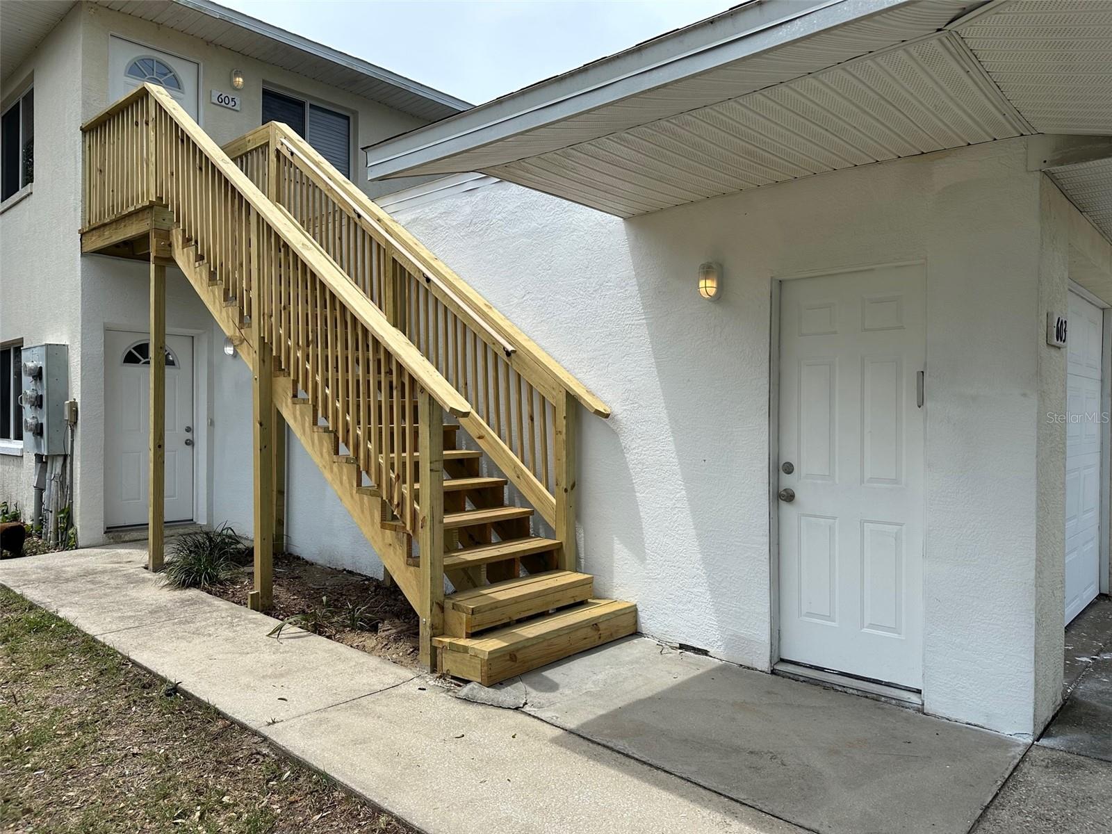 Check out this charming 3 bedroom 2 bath upstairs unit in this beachside Triplex. Also comes with a 1 car garage. It has vinyl floors, carpet in the bedrooms, fresh paint throughout. Enjoying your mornings and evenings on the private balcony. This unit has an open floor plans and lots of space. The master bathroom has a walk in closet and double vanity. The AC also has an ultraviolet light cleaner. Make this place a home and come live the NSB Lifestyle! Enjoy this great location by walking to The Garlic, Norwood's, Starbucks, the framer's market, the beach, few blocks from Flagler Ave and super close to Publix. Also great for boaters, close to the boat ramp for easy boating. Call today to set up a showing. If rented by Aug 1 rent price will be $2400.