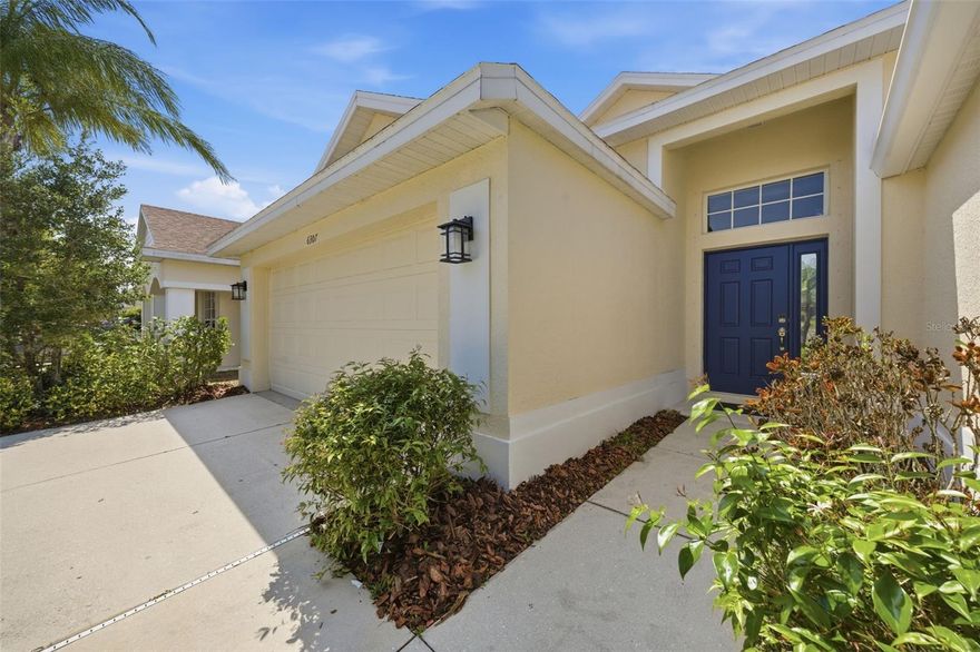 If you’ve been waiting for a move-in ready home that checks all the boxes, this one is worth a look. It is updated, affordable, and designed with storm season in mind.
Storm preparation is already built in. The fully paid-off solar system with battery backup helps keep electric costs down and provides peace of mind when the weather turns, so you are not scrambling during outages.
The community also offers strong value, with low HOA fees, no CDD, and amenities that include a resort-style pool, fitness center, clubhouse, sports courts, and playground.
Major updates are complete, including a 2021 roof, a 2017 AC system, and brand-new carpet throughout. Inside, you will find high ceilings, tray details, crown molding, and a bright, open layout that feels both spacious and comfortable.
With a new, improved price, this spacious three-bedroom, three-bath home also includes a flexible bonus space that works well as an office, hobby room, or playroom. Everything has already been taken care of, so you can settle in and start enjoying the Florida lifestyle right away.
One standout feature is the private third-bedroom suite. It includes its own full bath and direct access to the lanai, making it ideal for guests, a teen setup, or even a future pool bath.
Out back, the screened lanai and extended paver patio overlook a peaceful lake lined with palm trees. It is an easy place to relax and enjoy the view.
The location makes everyday living simple. It is just minutes to I-75, with convenient access to Tampa, St. Pete, Sarasota, and the growing Parrish area for shopping, dining, and entertainment.
Homes like this that are updated, well priced, and ready to go do not last long. Schedule your showing and see it in person.