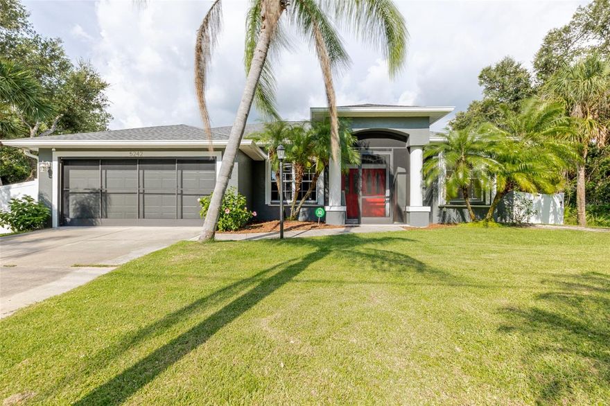 Don't miss out on this incredible value! This beautiful home offers a fantastic opportunity for a quick and smooth closing. We have partnered with our preferred lender, Phoenix Loan Solutions to offer a 1% credit towards the buyer's closing costs. This can significantly reduce your out-of-pocket expenses at closing. With a move-in ready status and this incredible incentive, the sellers are ready to consider all reasonable offers. Contact us today to schedule a showing and learn more about this exclusive offer!"

Updates Galore!!! This spacious 3-bedroom, 2-bathroom pool home is meticulously maintained, super clean, and bathed in natural light. Recently refreshed with new exterior paint, its curb appeal is undeniable.

Step inside through double front doors to an open living/dining area, seamlessly flowing into the kitchen and family room. The beautiful kitchen boasts stainless steel appliances and a high bar, perfect for entertaining. The master suite is a true retreat with two walk-in closets and direct access to the sparkling pool area. Its luxurious en-suite features a walk-in shower, jetted tub, and double sinks.

Enjoy the best of indoor-outdoor living with a spacious, covered, screened-in porch and a private pool, complete with a pool safety fence. The backyard offers enhanced privacy and charm with new vinyl fencing. Practical upgrades abound, including a new roof (July 2023), new hot water heater, whole-house water purifier, and an updated electrical panel. The septic tank was also drained in May 2024. For ultimate peace of mind, this home features permanent whole-house hurricane shutters, security window film on all glass, and a hard wired plug for the 17,500-watt whole house Generac generator. Plus, you'll love the convenience of retractable screen doors for both the garage and side entry, allowing for a refreshing breeze!

Inside, find elegant ceramic tile floors in living areas and warm hardwood in the bedrooms. The dedicated laundry room includes a newer washer and dryer. This home offers ultimate freedom with no HOA, no deed restrictions, and no flood zone designation. Situated in a quiet, secluded North Port neighborhood, you're minutes from shopping, schools, restaurants, and highways, with the Gulf beaches just a short 20-30 minute drive away. North Port, in Sarasota County, provides abundant parks, recreational facilities, and freshwater canals. This exceptional home truly offers unparalleled value – a must-see!
***VIRTUAL TOUR CLICK HERE*** https://iplayerhd.com/player/video/fcd48af5-1d4b-4263-8297-12c25d1144b7/share