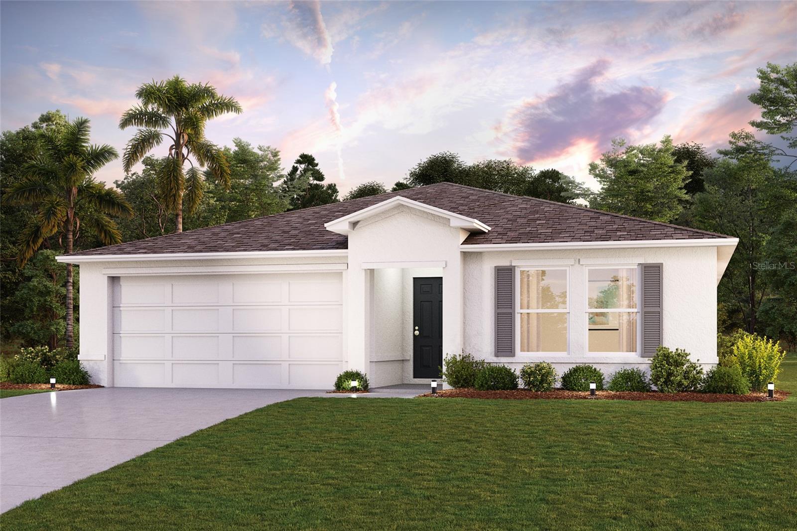 Discover modern luxury with in the sought-after Port Charlotte Discover modern living with the Brandywine Plan a charming single-story home. The open design seamlessly connects the Living, Dining, and Kitchen areas. The chef’s dream kitchen features sophisticated cabinetry, elegant granite countertops, and stainless steel appliances, including a smooth-top range, microwave hood, and dishwasher.
The expansive primary suite offers a private bath with dual vanity sinks and a spacious walk-in closet. With three additional bedrooms, a whole secondary bath, and a two-car garage, this home is perfect.. Energy-efficient Low-E insulated dual-pane vinyl windows and a one-year limited warranty ensure comfort and peace of mind. Amenities include Pool and Clubhouse! Seller Offering Concessions! Your dream home awaits!