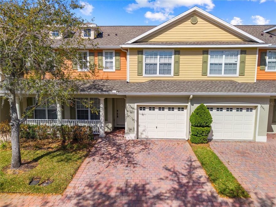 One or more photo(s) has been virtually staged. Welcome to this well-cared-for 3-bedroom, 2.5-bath townhome in the highly desirable Sanctuary within Stevens Plantation—offering comfort, durability, and exceptional value with NO CDD and solid block construction on both the first and second floors. From the moment you arrive, the brick paver driveway, private stone-paved entry, and oversized one-car garage and 2 additional parking spaces, create a welcoming first impression, while the covered front porch provides the perfect place to relax and enjoy the peaceful neighborhood setting.

Step inside to a bright, open floor plan with impressive 9’4” ceilings and ceramic tile flooring throughout the first floor, complemented by stylish and easy-to-maintain finishes. The spacious kitchen features ample cabinetry,granite counters, beautiful tile backsplash, stainless steel appliances, and a breakfast bar that flows seamlessly into the dinette and living area—ideal for both everyday living and entertaining. Large picture windows and oversized sliding glass doors fill the home with natural light and open to a paved patio with privacy dividers and a grassy yard, perfect for outdoor gatherings or quiet evenings.

Upstairs, the primary suite serves as a private retreat with a walk-in closet and a spa-inspired ensuite bath showcasing dual vanities, a corner soaking tub, and a separate shower. Two additional generously sized bedrooms share a well-designed full bath with a private water closet. Additional highlights include a convenient inside laundry room, a two-zoned A/C system (recently serviced) for optimal comfort, and a brand-new roof for added peace of mind.


Residents of The Sanctuary enjoy a low-maintenance lifestyle with access to a gated community pool, scenic walking areas, and well-kept surroundings. Ideally located just minutes from the Florida Turnpike, shopping, dining, medical facilities, and Central Florida attractions, this move-in-ready townhome offers the perfect blend of style, efficiency, and location—an exceptional opportunity you won’t want to miss.