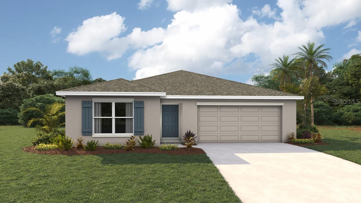 Under Construction. The Lakeside is a beautiful five bedroom, three bathroom home with an open-concept floorplan. Discover the blend of comfort and functionality as you enter the heart of this home. The kitchen overlooks the great room leading outside to the patio. Cooking in this kitcen is a breeze with a large kitchen island, quartz countertops, and stainless-steel appliances, including a range, microwave, and built-in dishwasher. Nearby the great room is the primary bedroom with a large ensuite bathroom featuring a spacious walk-in closet, linen closet and double vanity with quartz countertops. Bedrooms 2 and 3 share a full bathroom nearby the dining room, while bedrooms 4 and 5 are located near the front of the home and share the third full bathroom. The Lakeside is complete with a state-of-the-art smart home system. Pictures, photographs, colors, features, and sizes are for illustration purposes only and will vary from the homes as built. Home and community information including pricing, included features, terms, availability and amenities are subject to change and prior sale at any time without notice or obligation. CRC057592.