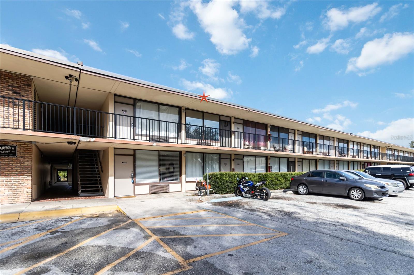 Welcome to Sandlake Courtyards! This charming studio unit at 7900 S Orange Blossom Trail #2097 in Orlando offers a cozy and affordable living space, perfect for homeowners or investors. Built in 1974, this 276-square-foot unit features an open layout with a comfortable sleeping area, a walk-in closet, and access to a private balcony. Recent updates include new flooring and ceiling fans, adding to the unit's appeal.
The monthly HOA fee of $425 covers all utilities, including electricity, water, sewer, trash removal, cable TV, and pest control "offering a stress-free living experience. Residents can also enjoy community amenities such as a swimming pool and a playground.
This prime location provides easy access to shopping centers, dining, and the airport, making it an excellent choice for convenience and accessibility. Whether you are looking for a primary residence, a vacation home, or an investment property with strong rental potential, this studio is a fantastic opportunity. Don't miss out call to schedule your showing today!