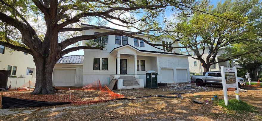 Under Construction. New waterfront Davis Islands Home with 5 bedrooms, 4.5 baths, plus a den and a loft. Top quality workmanship and attention to detail, including but not limited to new dock with covered boat lift, newly dredged area around dock, and lowering platform, wood floors throughout, high ceilings, open floor plan, hardwood floors, upgraded tiles, heavy trim package, gourmet kitchen with large island, Inset cabinets, Marble/Quartz countertops, custom Wolf/Subzero appliances, large walk-in closets and much more. Bring your boat and start living the Islands lifestyle! Located on beautiful Davis Islands, not too far from the walking and bike path, and just a short distance away from Davis Islands Village with many restaurants, shops, and bars. Bring your golf cart and enjoy the Island lifestyle with walking/biking paths, baseball fields, public tennis courts, public historic pool, two dog parks (one wet and one dry), a beach, public marina, and an airport. Located only minutes from Downtown Tampa, Water Street, Sparkman Wharf, and the Tampa Riverwalk, this neighborhood is the most desired in South Tampa!