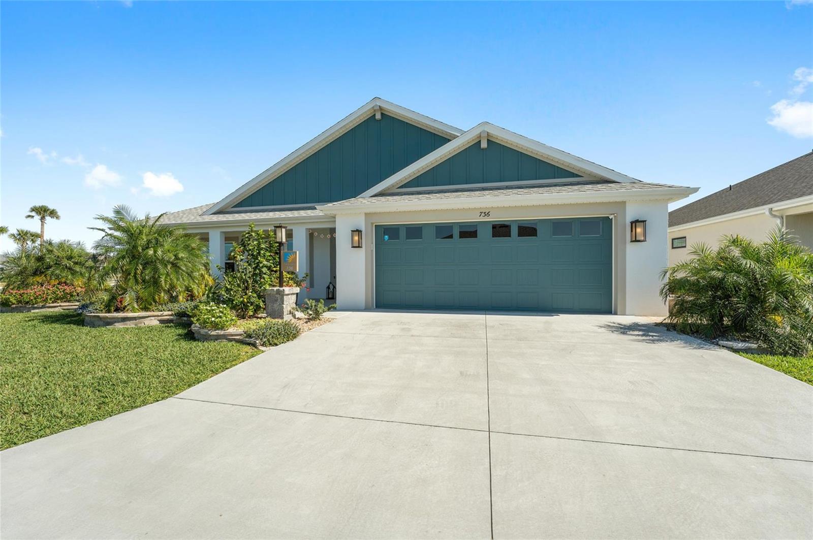 Welcome to this stunning 3-bedroom, 2-bath Designer Woodstar model located in the desirable Village of Dabney—just steps away from the neighborhood pool and mailbox. This home offers an ideal combination of style, comfort, and convenience.Inside, you’ll love the luxury vinyl flooring throughout and the open-concept design featuring an eat-in kitchen with maple cabinetry in Pebble finish, gorgeous quartz countertops, a huge breakfast bar with extra storage, and an oversized walk-in pantry. The convenient laundry room is located just off the kitchen for ease of use.The expansive primary suite boasts dual walk-in closets, dual vanities, a Roman walk-in shower, and a private water closet. The split-bedroom layout provides privacy for guests, with two additional bedrooms and a full bath tucked behind a pocket door off the dining area.Enjoy serene privacy on this preserve lot with no homes behind. The backyard is beautifully landscaped, featuring a butterfly garden. The expanded Lanai offers plenty of room for relaxing or entertaining, and the generous-sized lot has ample space for adding a pool.
Additional highlights include a welcoming front porch and a prime location close to everything The Villages lifestyle has to offer.This home is truly move-in ready and waiting for you!Call today for a personal tour!