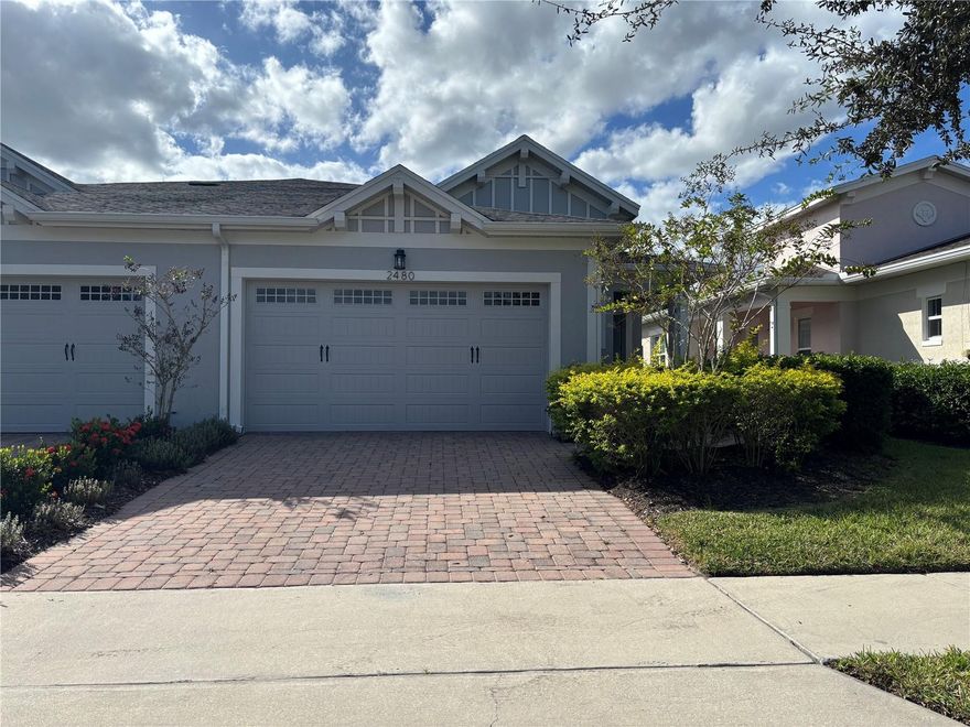 Welcome to Twin Lakes, a distinguished Del Webb active adult community.  This beautiful 2 bedroom, 2 bath villa is ideally located just steps from the clubhouse and all the top-tier community amenities.  Enjoy your morning coffee or evening breeze on the covered and screened lanai, complete with paver flooring and a private rear view-perfect for relaxation.  Inside you will find tasteful upgrades throughout, including: a whole house water filtration system, Quartz kitchen countertops, Plantation shutters and faux wood blinds.  Brand new carpet in both bedrooms, (see attachments). Whether you are entertaining guests or enjoying a quiet night in, this home is just right for you.