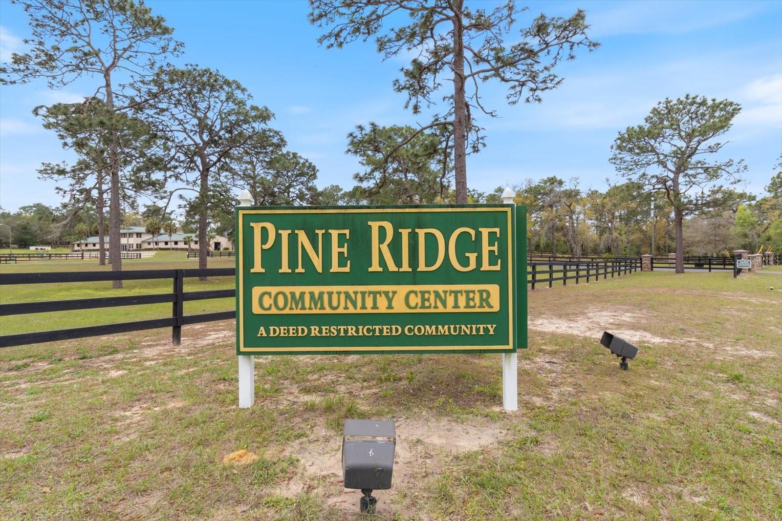 PINE RIDGE UNIT 01 - Residential