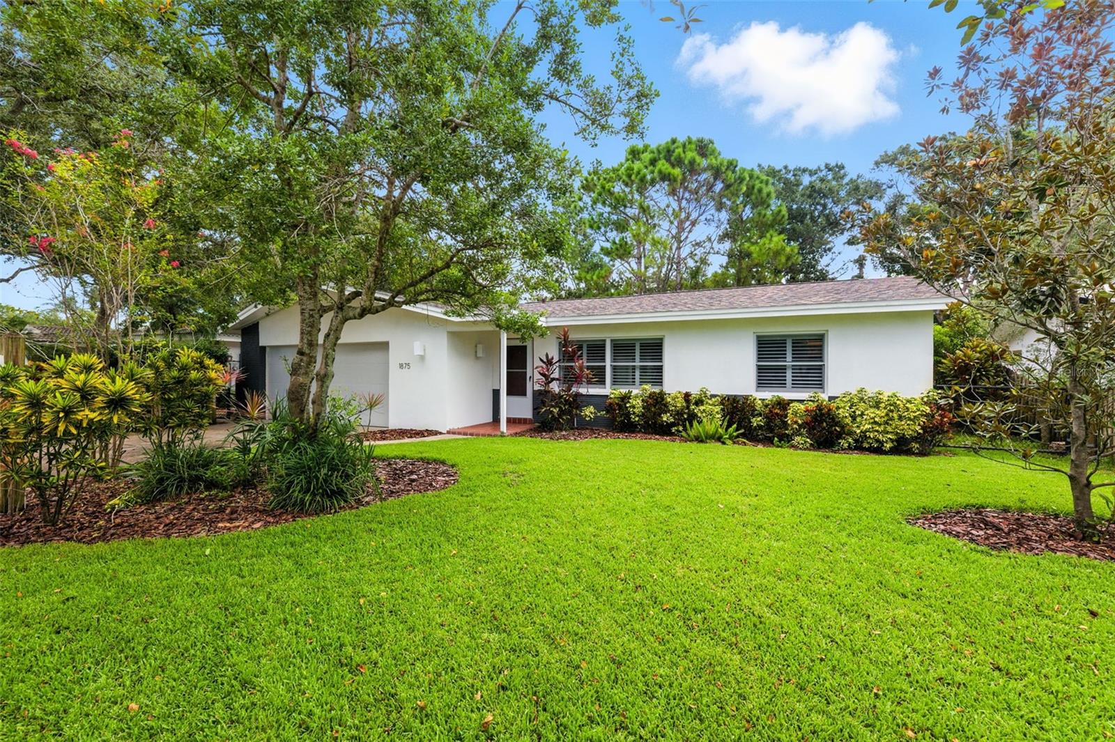 Welcome to your dream home at 1875 Harmony Drive, Clearwater, FL! This charming property boasts 3 comfortable bedrooms and 2 modern bathrooms, nestled in a spacious 1303 square feet of living space. The home sits on an impressive 8190 square foot lot, offering plenty of room to relax and enjoy the outdoors.
Step inside to find updated flooring throughout, plantation style shutters, and the comfort of central heating and air conditioning. The recently installed impact windows and doors provide peace of mind, alongside the brand new roof as of July 2024. The kitchen is a delight for culinary enthusiasts, featuring a full-size Forno Bravo wood-fired pizza oven outside on the deck.
The screened-in back porch is perfect for unwinding, and the property borders the picturesque Eagle Lake Park, stretching across 170 acres. With a 2-car attached garage, electric heat, and a transfer switch-enabled generator connection, convenience is at your fingertips.
Located just 7 miles from Clearwater Beach and downtown Dunedin, and a quick 20-minute drive to the airport and downtown St. Pete, this home is perfectly situated. Plus, it's in a no flood zone! Don't miss out on this gem—come see it today!