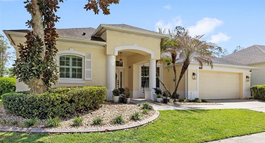 Give yourself permission to call Highlands Reserve Golf Community home with this immaculately maintained 4-bedroom, 3-bath pool home offering privacy and tranquility with no rear neighbors and a serene conservation view. The home features a newer roof and HVAC for peace of mind. The kitchen was completely renovated in 2025 with a massive island, quartz counter tops, modern finishes, and abundant storage, while the bathrooms were tastefully updated in 2024. The thoughtful split floor plan includes a spacious owner’s suite with a separate sitting area overlooking the pool and lanai, creating a true private retreat. The opposite wing hosts three additional bedrooms and a dedicated office equipped with a Murphy bed for guests. Multiple sliding doors fill the home with natural light which open to a stunning screened lanai with an extended resurfaced deck,  covered grilling area,  a private pool and spa. Perfect for entertaining or relaxing indoors and outdoors. Enjoy low HOA fees of $50 a month and access to community amenities including a pool, tennis courts, playground, and optional golf memberships. Community also allows golf carts. Conveniently located near Disney, shopping, dining, and major attractions, this home is perfect as a primary residence, vacation retreat, or short-term rental investment.