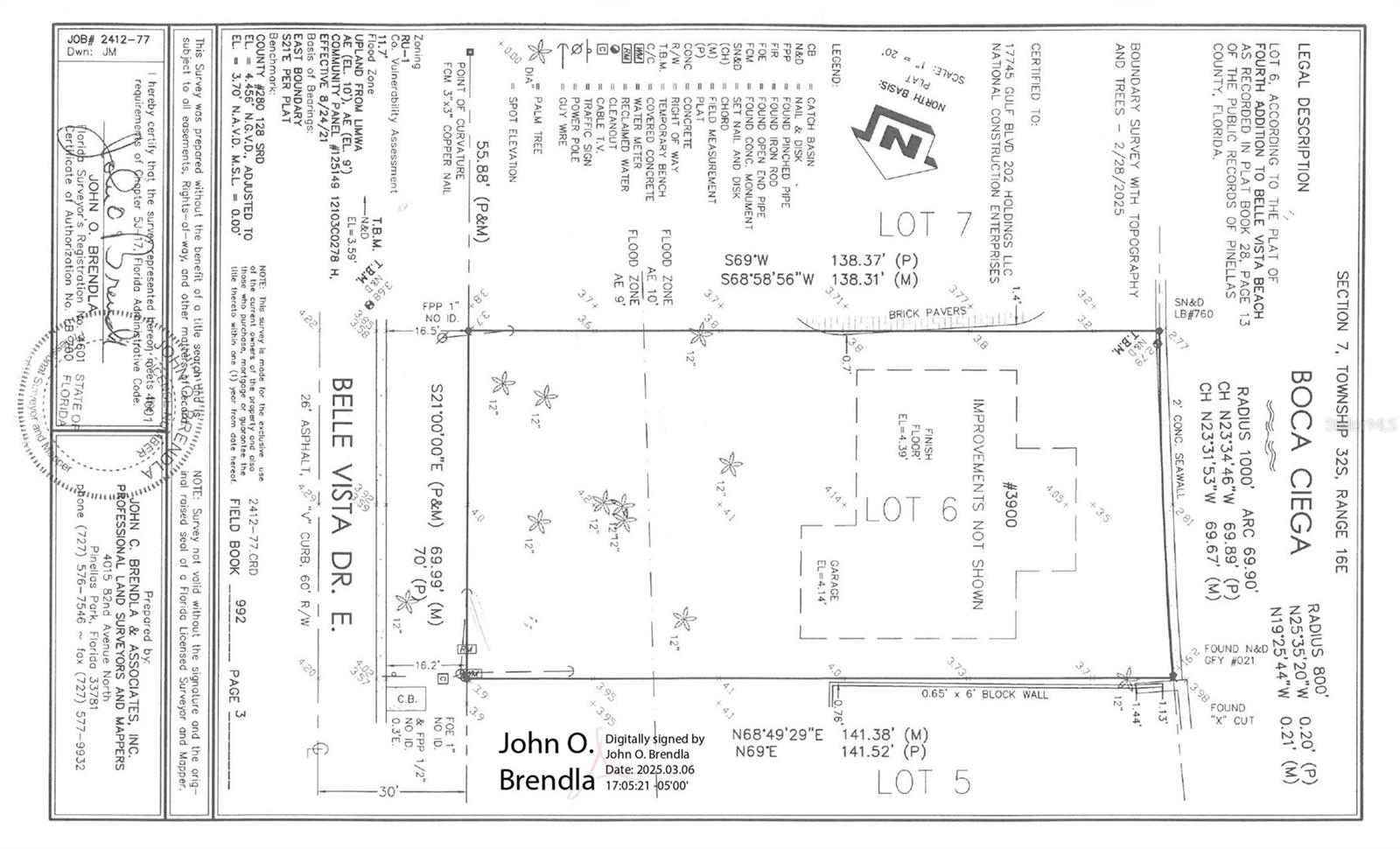 BELLE VISTA BEACH 4TH ADD - Land