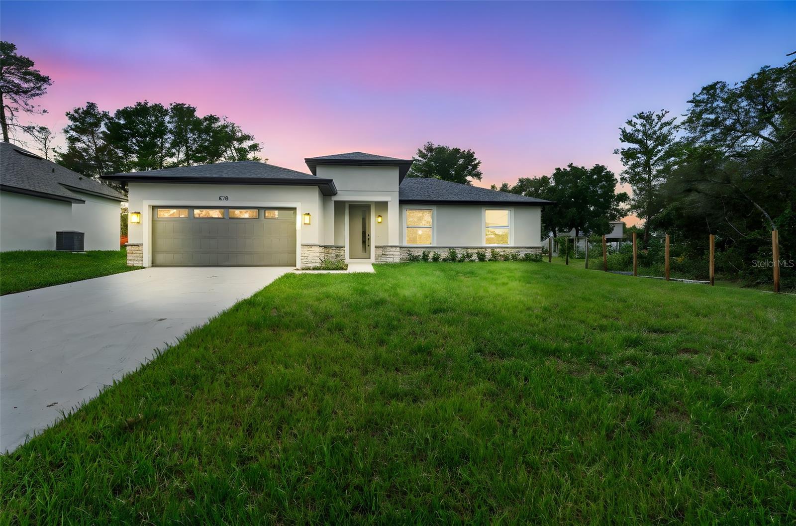 Welcome to this stylish and spacious 3-bedroom, 2-bathroom single-family home offering 2018 total square feet of modern living space. Nestled on a quiet street, this property provides privacy, freedom, and comfort with no HOA and no municipal utilities—thanks to its private septic and well system. Step inside to an open floor plan filled with natural light, perfect for entertaining or relaxing. The open patio extends your living space outdoors, ideal for enjoying Florida’s beautiful weather. Property Features: Contemporary design with modern finishes. Open concept living, dining, and kitchen areas. Spacious primary suite with en-suite bath. Two additional bedrooms and a full guest bath. No HOA – bring your boat, RV, or customize freely. Private well and septic – no city water/sewer bills Quiet, low-traffic street for peaceful living.
This home offers the perfect blend of style, space, and independence—ideal for buyers seeking a modern lifestyle without restrictions.