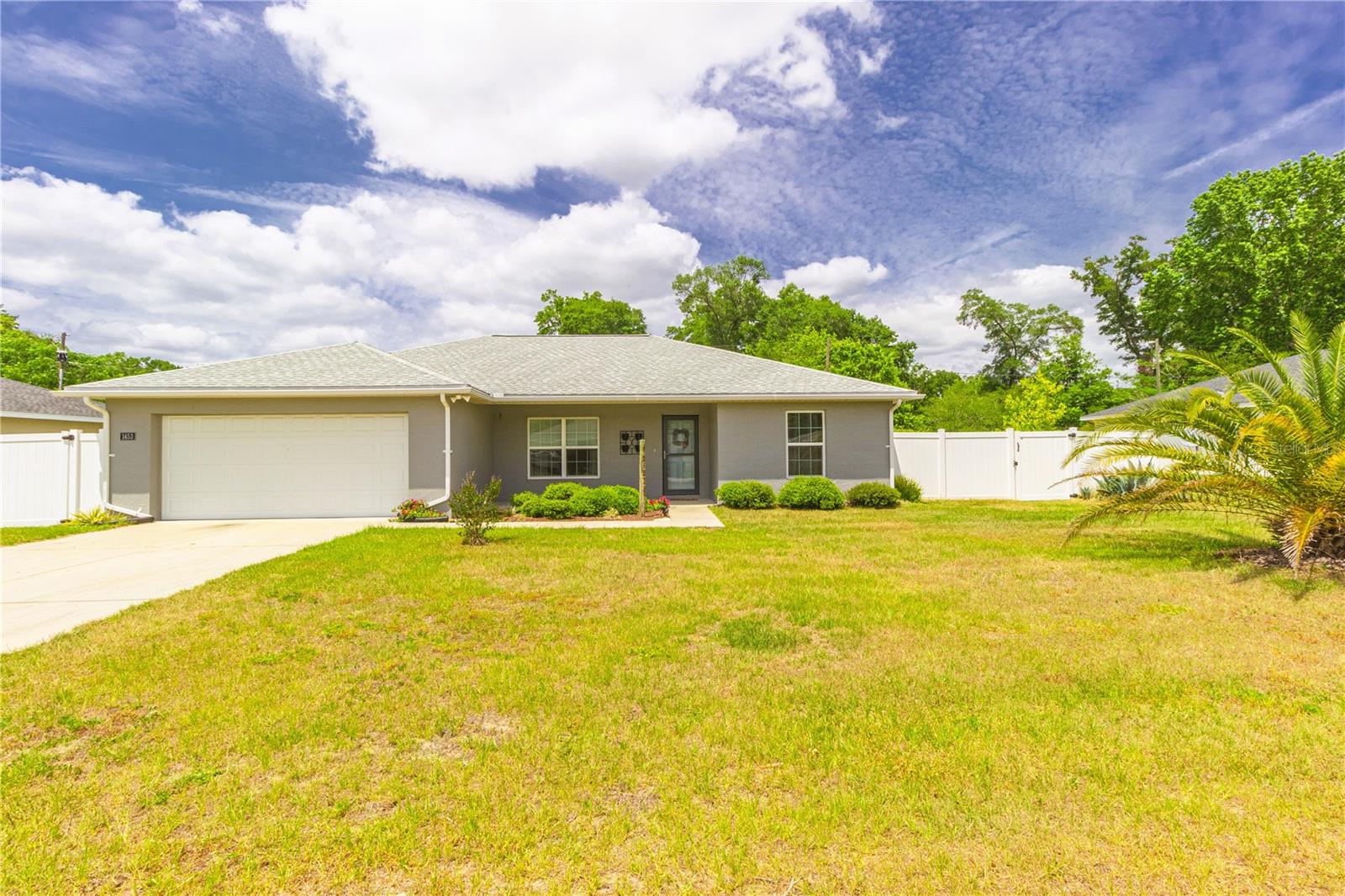 Almost new heated below ground salt water pool home at an fantastic Price! Special USDA financing available with as little as $11,000 out of pocket. You simply can't replace this home for this price! Just a few years old in a community with no HOA fees. The owner is even willing to to give a $2,500 credit to update the flooring or use for closing cost. Relax on the spacious pool deck and enjoy your fenced backyard, which offers a private retreat and fresh fruit from your very own fruit trees.
Step inside and be greeted by a bright, airy atmosphere with soaring cathedral ceilings and fresh paint. This charming home features three comfortable bedrooms, two bathrooms, a welcoming great room, and a convenient inside laundry room. An extra storage shed adds to the home's functionality.
This is a rare opportunity to own a home that offers so much. A one-year home warranty is included for your peace of mind. Don't wait—see this exceptional home today.