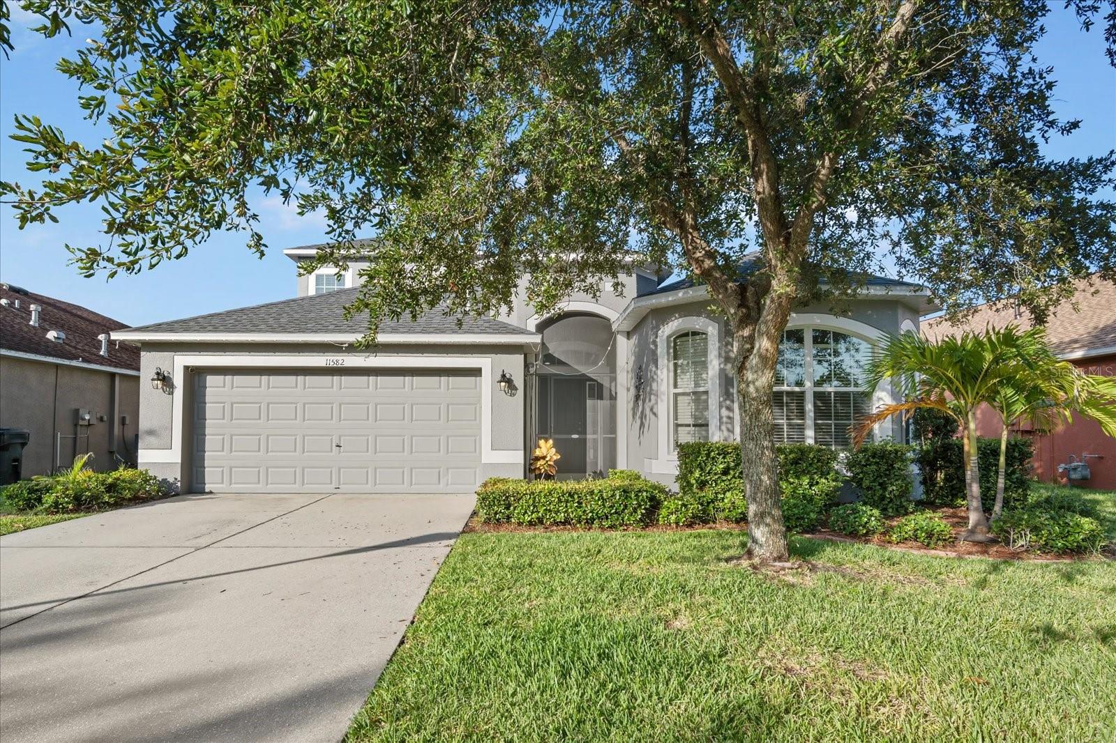 One or more photo(s) has been virtually staged. Welcome to your Florida dream home in the sought-after community of Panther Trace—where comfort, style, and location come together to offer the ultimate lifestyle. Set on a peaceful pond with tranquil water views, this beautifully maintained home is loaded with upgrades and features a brand-new roof (2025) for peace of mind. From the moment you step inside, you’ll feel the warmth and flow of the open layout, designed for both everyday living and special gatherings. New luxury vinyl plank flooring adds a stylish, modern touch in the formal dining room and spacious living area, creating an inviting backdrop for entertaining or simply relaxing at home.
The heart of the home is the upgraded kitchen, which features granite countertops, a dedicated eat-in space, and a full suite of natural gas appliances—including a gas range—perfect for those who love efficient, high-performance cooking and utility savings. Whether you're hosting dinner parties in the formal dining room or enjoying quiet mornings with coffee by the pond, this home adapts to your lifestyle.
The layout is thoughtfully designed with a split-bedroom plan offering privacy for everyone. The Primary Suite is a true retreat with elegant tray ceilings, a spacious bedroom, and a luxurious private bath featuring dual sinks, a soaking tub, a walk-in shower, and a generous walk-in closet. The secondary bedrooms are well-sized and bright, with one featuring charming bay windows that bring in loads of natural light. Need extra space? You’ll love the bonus room—perfect as a game room, media space, or additional living area to fit your needs.
Step outside to your extended screened lanai and take in the calming pond view while enjoying Florida’s indoor-outdoor lifestyle year-round. Grill out, host friends, or unwind with a good book—the choice is yours.
All of this is located in the vibrant and amenity-rich Panther Trace community, where residents enjoy a resort-style pool, large playground, sports fields, tennis courts, and year-round community events. Plus, schools are located right within the neighborhood, and you're just minutes from shopping, restaurants, hospitals, and easy access to major highways for a smooth commute.
This is more than just a house—it's a place to live, play, and feel right at home. Come see why this Panther Trace beauty might just be the one!