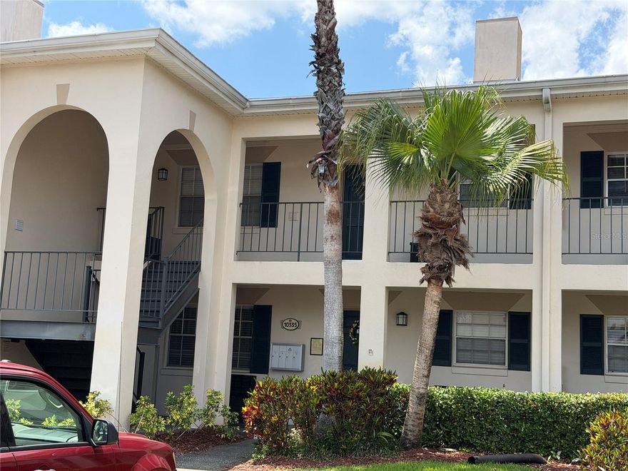 Welcome to the Grand at Olde Carrollwood. This beautiful 2-bebroom 1-bath condominium offers a bright and functional layout with an open living/dining space. The beautiful kitchen has solid wood cabinets, and dark granite counter tops, and back splash. Stainless steel appliances, tile floors, and track lighting. The Living Room has double sliders out to a large, screened balcony that has views of a manicured courtyard. The balcony has plenty of room for entertaining or breakfast with scenic views. The community is exceptionally well cared for, supported by an on-site manager, two full-time maintenance staff, and fully funded reserves for long-term financial stability. Located in the heart of Old Carrollwood, you're just a short walk from Publix, Starbucks, restaurants, banks, and shops. This unbeatable location and low-maintenance lifestyle make this condo a must-see.