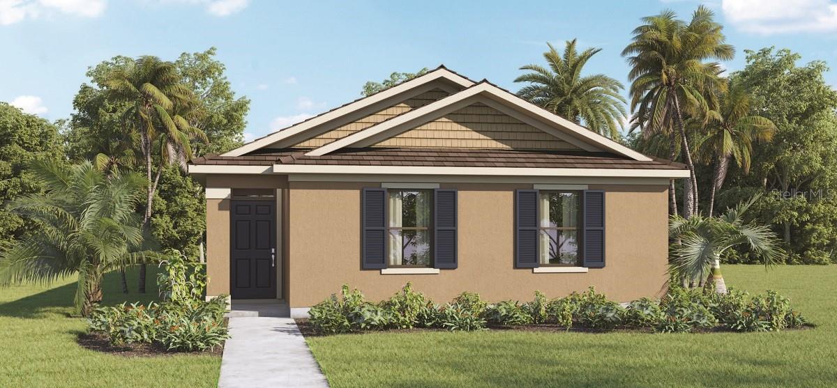 Under Construction. Welcome to the Baldwin, a stunning four-bedroom, two-bathroom home located in the heart of Winter Haven, Florida at our Harmony at Lake Eloise community.
As you enter the foyer to this beautiful designed home, you are greeted by with an open concept living space featuring luxury vinyl flooring throughout. The kitchen overlooks the dining and living room, while having a view to the oversized outdoor living space. The well-appointed kitchen features an island with bar seating, plentiful cabinet with beautiful quartz countertops and stainless-steel appliances, making entertaining a breeze.
Bedroom one, located off the living space, has an en suite bathroom with double vanity and spacious walk-in closet providing ample space for storage. Three additional bedrooms and one full bath are located at the front of the home along with a closet and laundry room.
The Baldwin seamlessly integrates smart home technology, offering convenience and enhanced living experiences.
With its spacious layout and contemporary finishes, the Baldwin in Harmony at Lake Eloise provides the perfect blend of style and functionality for today's discerning homeowner.
*Photos are of similar model but not that of the exact house. Pictures, photographs, colors, features, and sizes are for illustration purposes only and will vary from the homes as built. Home and community information including pricing, included features, terms, availability, and amenities are subject to change and prior sale at any time without notice or obligation. Please note that no representations or warranties are made regarding school districts or school assignments; you should conduct your own investigation regarding current and future schools and school boundaries.*