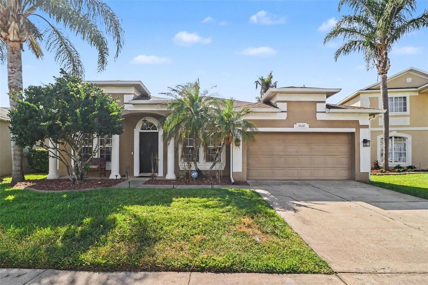 Located in the highly sought-after North Shore at Lake Hart, this home offers a well-designed layout with natural flow and everyday functionality. The interior features an open living space complemented by quality finishes including stone counters, solid wood cabinetry, and a seamless connection between kitchen and main living areas. Step outside to a screened-in lanai and private pool, creating the perfect setting for relaxing or entertaining year-round. The home sits within a gated golf community known for its resort-style amenities, including a clubhouse, fitness center, tennis courts, and scenic walking paths. Conveniently positioned near Lake Nona, Medical City, and major roadways, this property offers both comfort and accessibility in one of the area’s most desirable neighborhoods.