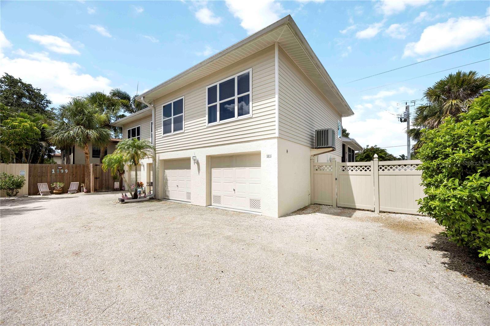 Enjoy this Key West-style townhome in Towns-End Shores-maintenance-free living at its best! Beautifully upgraded with porcelain wood look tile flooring, crown molding and 9-foot ceilings, this 2 bed/2 bath townhome features granite countertops, wood cabinetry, an enclosed Florida room, and a spacious 2-car garage. Enjoy a tropical private backyard oasis and community pool amenities.
Original metal roof, A/C 2010, Hot Water Heater 2013
This home is ideally located just minutes from pristine Gulf beaches, dining, boutiques, shopping, airports, Shoreland Park, The Legacy Trail, and Oscar Scherer State Park. Perfect for outdoor enthusiasts, this townhome is a sanctuary for those who seek beauty, tranquility, and a premier Sarasota County lifestyle!