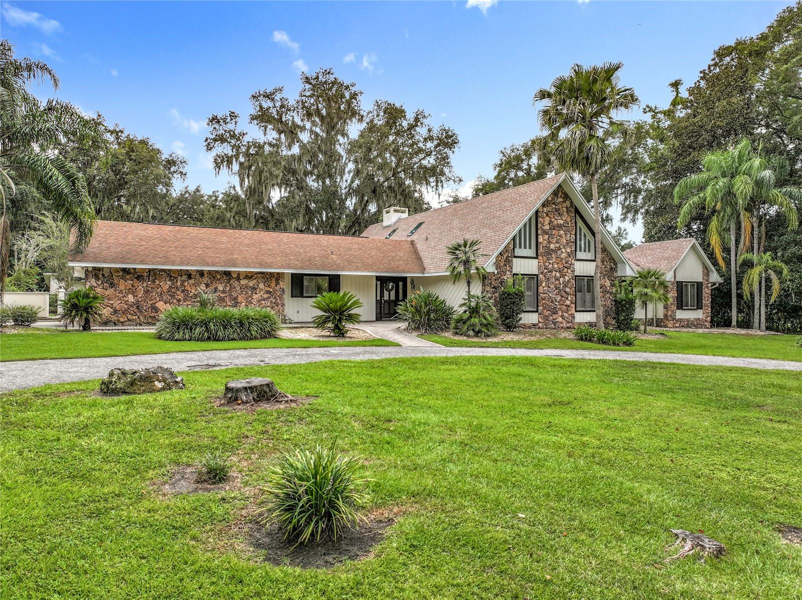 Stunning 4,000+ sq ft home in the desirable El Dorado subdivision with 5 bedrooms,
3 baths, and a detached mother-in-law suite on 1.39 acres. Features include soaring
ceilings with skylights, fresh paint inside and out, upgraded appliances, new
porcelain flooring, and a beautifully renovated master suite. The kitchen oIers
granite and quartz counters, while the covered lanai with outdoor kitchen creates
the perfect retreat. Recent updates include a newer roof, 2024 HVAC, 200-gallon
owned gas tank, and generator. Move-in ready and built for comfort and entertaining!