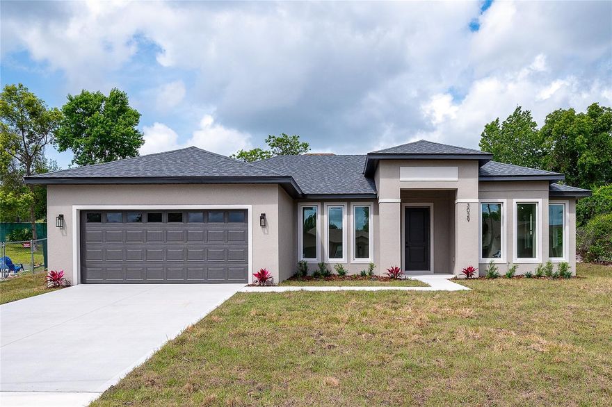 Pre-Construction. To be built. Pre-Construction opportunity in the rapidly growing area of North Port. Introducing the Jupiter Model, a thoughtfully designed modern home offering 1,659 square feet under air and 2,269 total square feet. This 3 bedroom, 2 bathroom residence with an additional den or office features a functional open layout with high ceilings and abundant natural light, ideal for both everyday living and entertaining.

The interior will showcase quartz countertops in the kitchen and bathrooms, 42-inch shaker-style cabinetry with black or nickel trim, and a full stainless steel appliance package. Flooring will consist of tile or luxury vinyl plank throughout, providing a clean, modern look with durability and easy maintenance. The primary suite is designed for comfort and relaxation, featuring a soaker tub, his and hers walk-in closets and a separate walk-in shower. A dedicated laundry room adds convenience, while the kitchen nook and separate dining area provide flexible dining options.

Situated on a 0.25-acre homesite on College Terrace, the property is surrounded by newer construction homes with continued development throughout the area, supporting long-term value growth. The covered patio extends the living space outdoors, offering an ideal setting for enjoying the Florida lifestyle.

This pre-construction home offers the opportunity to secure pricing early and, depending on the stage of construction, select certain finishes to personalize the home. Estimated completion timeframe to be determined. Photos are of a similar model and are for illustrative purposes only. Pricing, features, and specifications are subject to change.