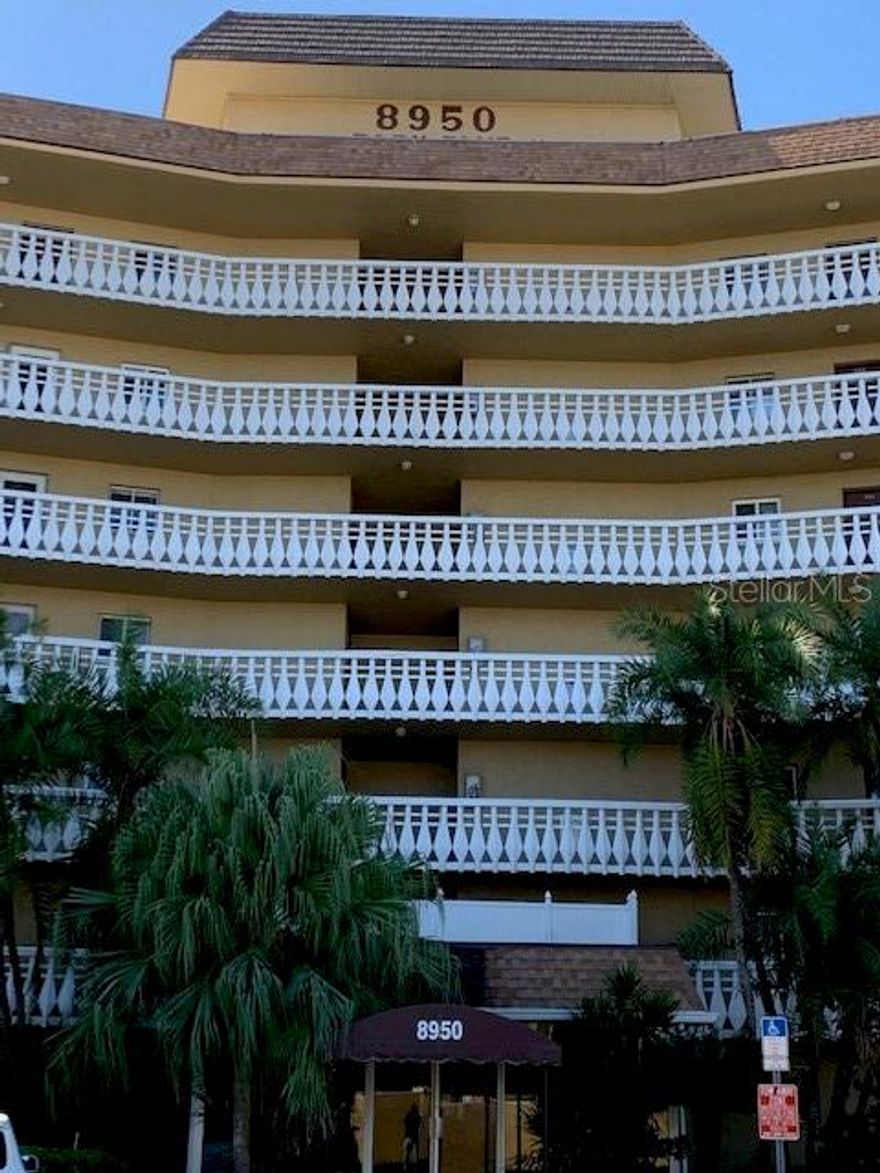 Imagine awakening from your bed each morning to this Million Dollar View overlooking Lake Seminole Golf Course.  Almost impossible for less than $150,000 but not here.  This huge one-bedroom condo not only boasts awesome views but has brand New Luxury Vinyl flooring throughout and brand New easy to clean Double Pane Hurricane Impact Windows to let all the sunshine in.   The kitchen was remodeled about 4-5 years ago.  All kitchen cabinets and granite countertop are in like new condition.  Enjoy high ceilings and crown molding that make the condo feel big and look good.  Laundry room and trash chute are located across from the elevator.  Each floor has its own small laundry room.  Inside the laundry room there is a small closet space #3 for unit #603.  Parking space #97 and visitor parking available. Condo Fee of $540. per month include Cable/Internet, Trash, Sewer and Water.