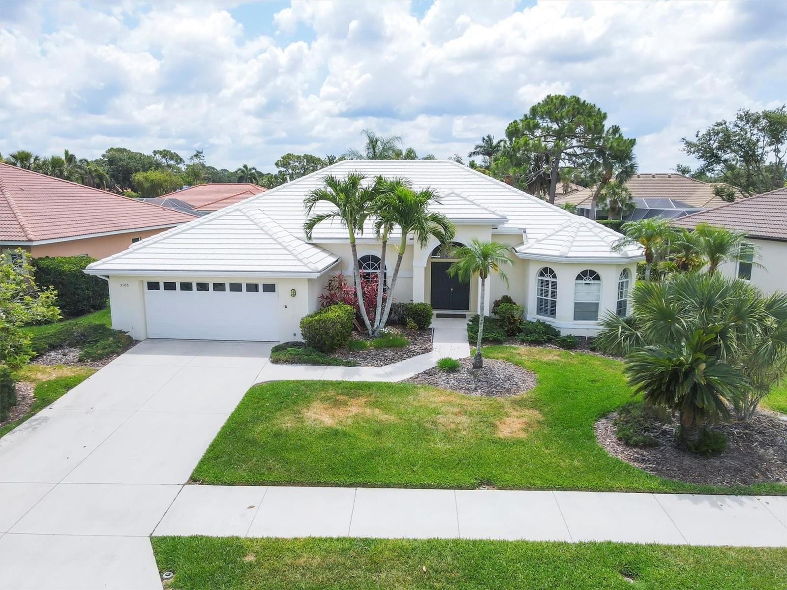 Nestled in one of Palmer Ranch's most desirable gated communities, this beautifully maintained 3 bedroom, 2
bath home with a dedicated study (with a closet) offers refined Florida living at its best! Featuring a spacious split
floor plan, high ceilings, and a large backyard this home offers both comfort and functionality. The light and bright
kitchen flow seamlessly into a large and inviting living room along with a separate dining room. Enjoy outdoor
living in the private, landscaped backyard or take advantage of the neighborhoods many amenities. This home is
minutes from world-class beaches, golf courses, dining , the Legacy Trail, and cultural attractions that make
Sarasota a top destination to live and thrive. This is more than a home - it's a lifestyle! NEWER ROOF!