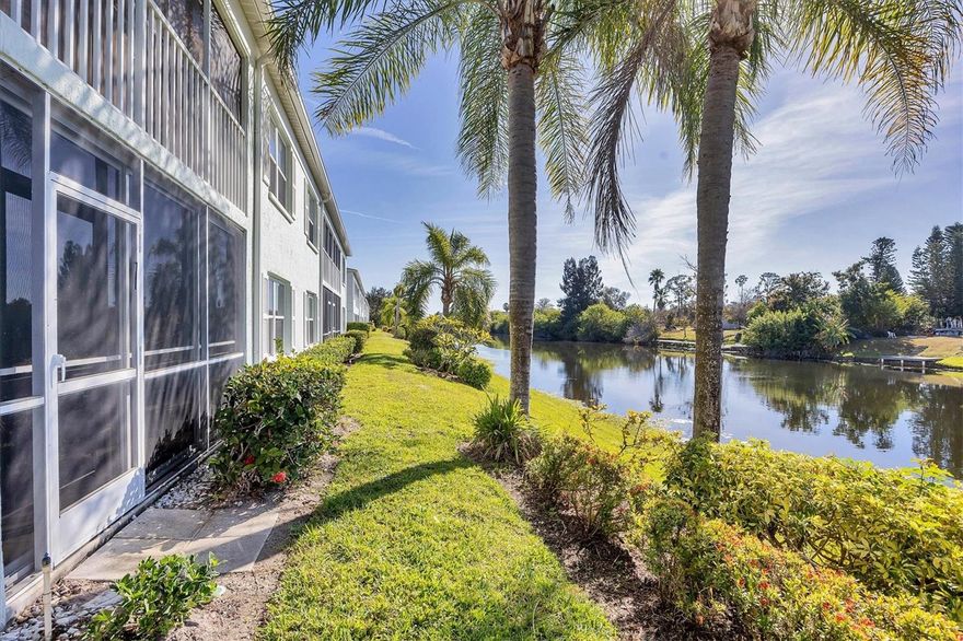 Buyer canceled due to costly expenses at his primary residence in Rhode Island after the recent storm. Whether you’re searching for the perfect Florida getaway or a place to call home year-round, this two bedroom and two full bathroom condominium is tastefully decorated and offered TURNKEY FURNISHED. Located on the FIRST-FLOOR this warm and inviting condominium offers effortless Florida living at its finest and the convenience of no stairs. The bright open kitchen is a chef’s delight, featuring BRAND NEW STAINLESS STEEL APPLIANCES, a large closet pantry, and a breakfast bar that flows seamlessly into the open living and dining areas, ideal for entertaining or relaxed everyday living. A charming breakfast nook provides the ideal spot to enjoy your morning coffee. Relax and unwind on the screened patio and enjoy the tranquil WATER VIEW of the CoCoPlum Waterway. Sliding vinyl panels transform this space into an all-weather Florida room, allowing you to enjoy it comfortably year-round. The desirable split bedroom floor plan ensures privacy for both owners and guests. The generous primary suite easily accommodates a king-size bed and features two spacious closets, an ensuite bathroom with a large step-in shower, and sliding glass doors leading directly to the screened lanai with stunning water views. The guest area offers a comfortable second bedroom, a full bath with a tub/shower combination, and a conveniently located laundry closet. A pocket door creates a private guest suite for added privacy and convenience. CocoPlum Condominiums is a small, well-maintained, 55 and older maintenance-free community with low HOA fees of just $277 per month, which include grounds care, pest control, water and sewer, exterior maintenance and more. Take advantage of the heated community pool and outdoor barbeque grill, just a few steps away, perfect for gathering with friends and neighbors. Ideally located in North Port, this home is just minutes from US-41 and an abundance of dining, shopping, and recreation. Enjoy nearby Downtown Wellen Park, featuring waterfront dining, live concerts, a weekly farmers market, and the Atlanta Braves Spring Training Stadium. Also in close proximity are the CocoPlum Village Shoppes featuring Publix Supermarket, a variety of restaurants and retail shops and the beautiful Venice beaches are just a short drive away. This is your opportunity to enjoy Florida living at its best, surrounded by friendly neighbors, peaceful water views, and endless lifestyle amenities. With no rentals allowed in the community, you can rest assured that your new home will remain peaceful and private. Schedule a showing today to start living the Florida lifestyle you’ve always dreamed of.