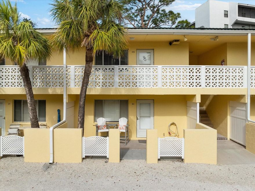 An exceptional opportunity awaits in Sea Club II, one of the limited Siesta Key communities permitting nightly rentals—positioning this residence as a prime option for short-term revenue potential. This ground-level one-bedroom, one-bath condo comes fully furnished and has a proven record of performance, grossing over $50,000 annually in rental income. Designed for effortless use by owners and guests alike, the unit is ready for immediate occupancy or continued income production.  Sea Club II offers a resort-style setting along the Intracoastal Waterway. Residents and guests enjoy a recently updated pool area accented by brick pavers, a tiki-style pavilion, and grilling stations, creating an inviting space for leisure and gatherings. Boating and fishing enthusiasts will appreciate the community fishing pier added in 2021 and convenient access to the community boat basin.  What truly distinguishes this property is its deeded beach access just a short walk away—delivering the rare advantage of Intracoastal waterfront living paired with direct access to the world-famous sands of Siesta Key Beach. Whether used as a personal island retreat or a high-demand vacation rental, this condo offers flexibility, location, and income potential in one compelling package.