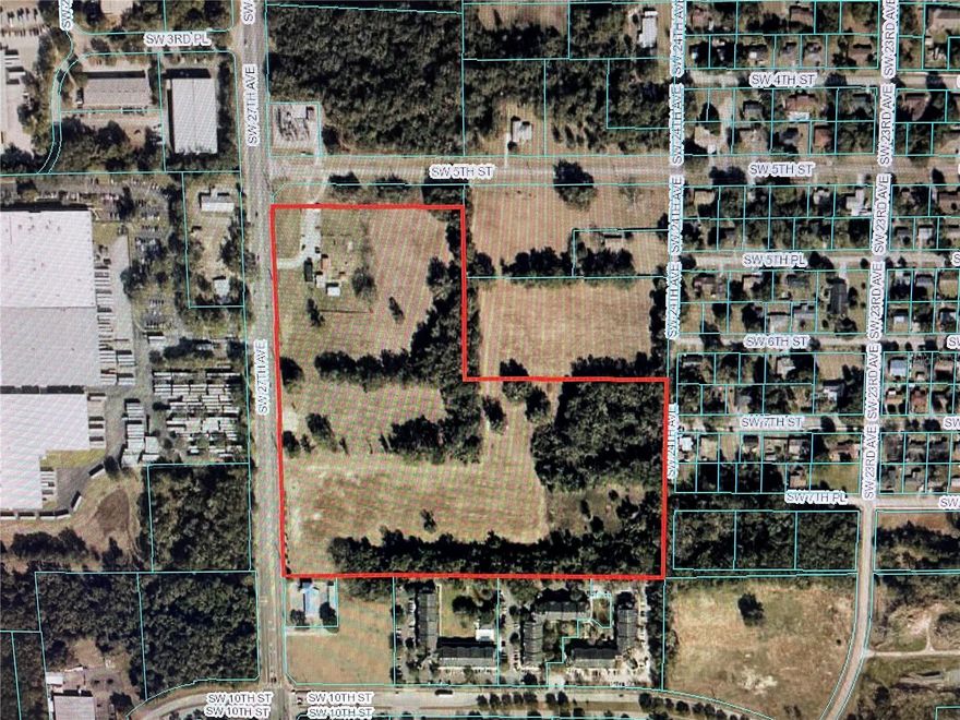 GREAT DEVELOPMENT POTENTIAL!  30.79 acres in the City of Ocala on SW 27 Ave between SR 200 and SR 40.  One of the few remaining larger vacant properties available in the city limits.