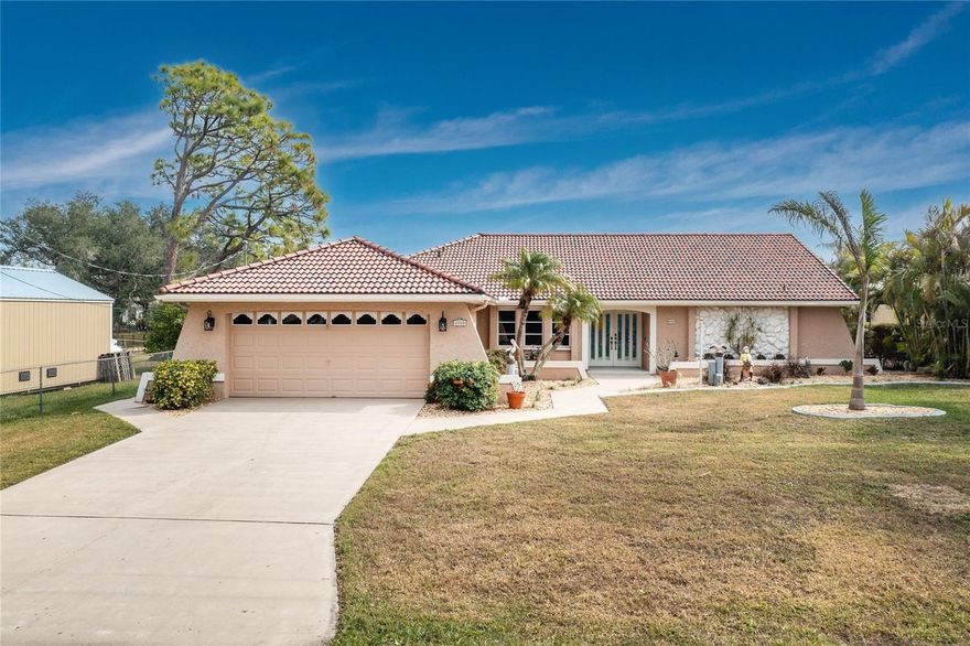 This home is the perfect vacation rental to relish your winter season in Florida. Enjoy your morning coffee, relaxing with afternoon drinks or dinner from the beautiful deck with views of Countryman Lake. Great fishing from the additional dock. Spacious 3-bedroom 2 bath home with over 2800 sq ft of living space. Open the beautiful double doors to the formal living room and dining room, with sliding doors to massive Florida room overlooking the pool and lake. An amazing open kitchen with an eating area in the kitchen. Vast family room with electric fireplace for the few chilly days we have. Split floor plan with 2nd and 3rd bedrooms along with guest bathroom on one side. Master suite is impressive with additional office space and en suite bathroom. Open the sliders of the oversized Florida room to extend your enjoyment of the large, heated saltwater pool to use all winter long. Exercise room and equipment provided for your use. There are spectacular views from almost every room of the home. Meticulously maintained home inside and out. Large interior laundry room. Electric bill up to $250 per month is included in rent, amounts over $250 will be the responsibility of the tenants. Located near everything. US 41, I-75, shopping, and dining. Home to the Tampa Bay Rays Spring Training Center and North Port’s Atlanta Braves Spring Training Center. Convenient access to a magnitude of golf courses, world-class fishing, boating and our stunning Gulf Beaches. Home is rented for January 2026 through April of 2026