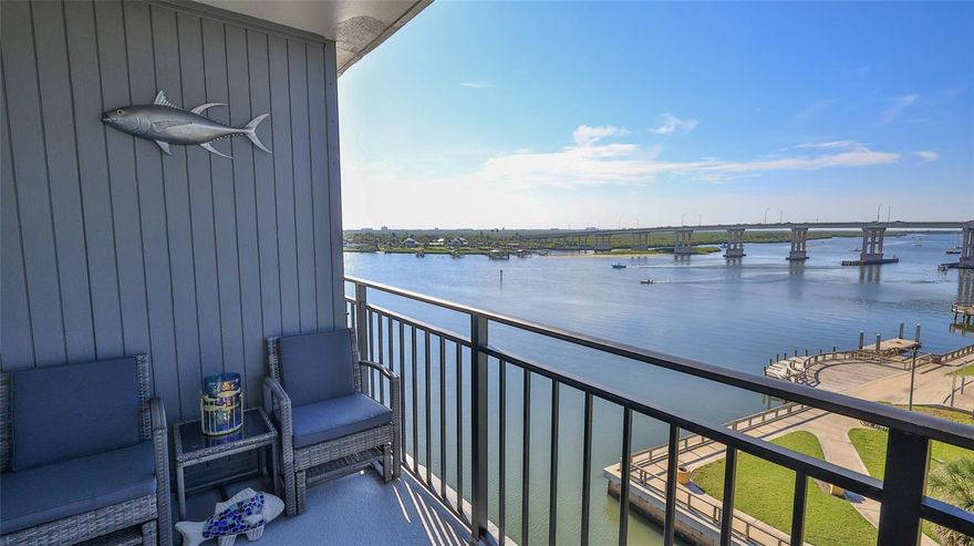 Welcome to 101 North Riverside Drive, a stunning waterfront home located in the popular New Smyrna Beach. Picture yourself relaxing on your large covered patio with breathtaking views of the intercoastal waterway and its picturesque sunsets. Enjoy all that this amazing community has to offer including boat docks, an inviting pool, and a spacious community room - perfect for entertaining family and friends. Step inside this beautiful 2 bedroom, 2 bathroom property where you'll find upgraded features throughout such as recessed LED ceiling lights with dimmers throughout the house, solid core pocket doors throughout for added privacy, porcelain tile flooring for easy maintenance and custom plantation shutters to filter natural light into each room. The kitchen is equipped with all new 2021 Kitchen Aid appliances including an under-counter refrigerator and drawers beneath countertops for additional storage space. You will also find pendant lights above the large island countertop featuring quartz waterfall edges along with glass cabinet doors and shelves adding a touch of elegance to any mealtime gathering! The master suite is equipped with their own fully remodeled ensuite bathrooms which include a luxurious 5x5 shower surrounded by handmade glass tile walls. Home is complete with crown molding accents plus closet wired for Dyson vacuums making it easier than ever keep your living spaces clean at all times! For added security there is also wall safe installed in one of these rooms as well as newly (2021) impact windows through out providing peace of mind during even Florida's most intense storms. A newer 2018 A/C system (air handler & condenser) have been installed along side an upgraded electrical panel completing this homes modern design while keeping energy bills low! This charming property offers so much more than just its spectacular location - walking distance from local restaurants shops museums & farmers market; but first time buyers will be pleased to know no flood insurance is required due to its high elevation level which means more money saved when buying or renting here at 101 North Riverside Drive!. So don't wait another day – contact us today if you would like schedule a showing or learn more about what this wonderful home has to offer!