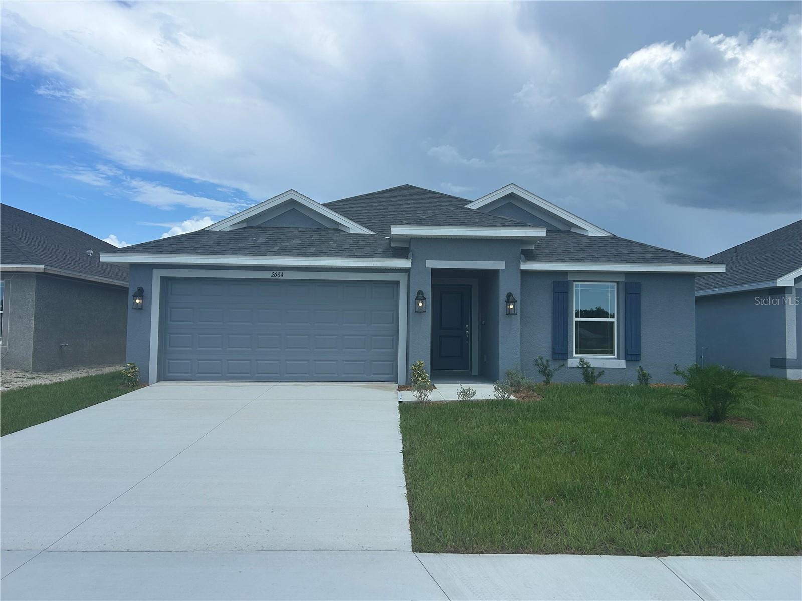 MOVE IN READY!!!!--BRAND NEW GATED COMMUNITY--This Beautiful New Construction home is located in the NEW North Port community of Watercress Cove. The home has 1512 square feet of living space allowing you much room for your family as well as guests. This home will have features such as city water and sewer, tile everywhere except bedrooms, 6x24 wood look ceramic plank tile, granite in the kitchen and baths, and soft close cabinets. Adams Homes provides great features such as: 30 year mildew resistant dimensional shingles, architecturally designed elevations, updated window designs, stain resistant carpet, brushed nickel door and bath hardware, 5 1/4" decorative baseboards, 5 panel doors with lever handles, designer LED recessed lighting, 36" upper cabinets with crown molding, double pane insulated tilt-in sash windows and much more. 10 year structural warranty is included. Seller will cover the majority of the closing costs with the use of one of the preferred lenders.