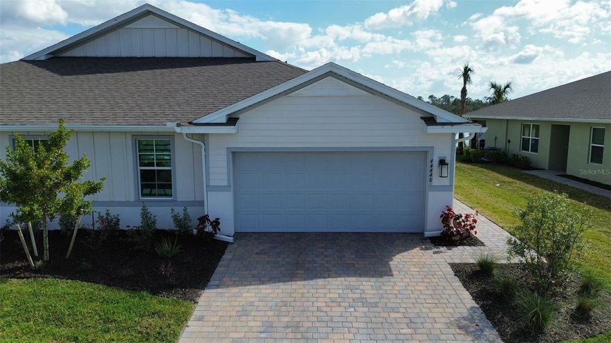 Beautiful new construction villa featuring 2 bedrooms + den and 2 baths with serene lake views. This upgraded home offers impact windows, 8-ft doors, a modern kitchen with 42" cabinets, quartz countertops, and ample storage. Stylish zebra blinds throughout adds a contemporary touch. Spacious, functional layout ideal for comfortable living. HOA includes internet and landscaping. Located in a sought-after community—don’t miss this move-in-ready gem!

Please contact Realtor for additional information and for showing appointments.   Information here is deemed reliable but Not Guaranteed And Subject To Error, Omissions, Or Changes Without Notice. All Sizes, Measurements, Room Counts, Year Built, and Square Footage are Approximate. If Not Accurate, Seller And/or Listing Agent And Affiliated Office Are Not Liable For Accuracy. All Realtors/buyer's Agents Must Verify.