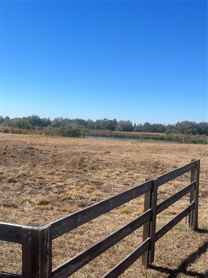 Rare opportunity to own 5 acres in The Ranches at Ranger Lake.  This property has a private lake stocked with bass and rumor has it that bass fishing competitions were done here.   This is beautiful private setting for your custom home.  In addition to your beautiful custom home you may build a second residence up to 1,500 SF.  Maybe perfect for that "parent's cottage".   Residents enjoy exclusive access to a private boat ramp.   No time restrictions on when you must build.  And did I mention that you can have a horse?  Most farm animals are allowed.