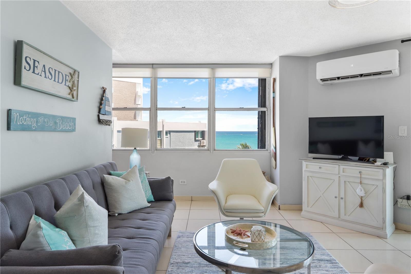 Wake up to ocean breezes and the rhythm of island living in this 1-bedroom, 1-bathroom apartment at Marlin Tower 2 in Isla Verde. Designed for those who value simplicity and style, this home captures the essence of beachfront living in one of Puerto Rico’s most vibrant coastal destinations.
Filled with natural light, the living area extends to your private balcony—an ideal spot to sip your morning coffee while watching the Atlantic waves or to wind down at sunset with the sea as your backdrop.
The bedroom offers a peaceful escape, while the thoughtfully designed bathroom ensures comfort and ease. With the beach just steps away, you’ll have endless opportunities to swim, stroll the shoreline, or enjoy the area’s world-class dining and nightlife.
Whether you’re searching for your own coastal retreat or a weekend escape, this apartment invites you to embrace the relaxed elegance of Isla Verde living.
NO SHORT TERM RENTS
HOA: $322 CRIM:$391 (without exoneration $0 with) INSURANCE: $1,600