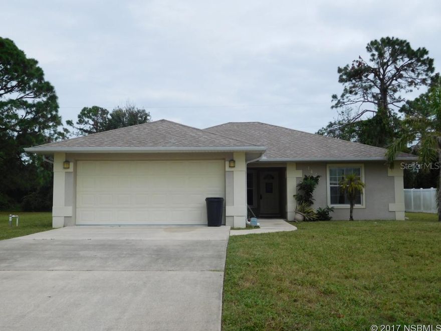 Nice 3 bedroom with open floor plan with cathedral ceiling. Quality built by Willie Wood Construction. EXTERIOR JUST PAINTED. INTERIOR PAINTING IN PROCESS.  NEW CARPET IS ORDERED  Large rooms, Master has huge walk-in closet. Tiled baths.  Screen room gets afternoon shade. A/C is under warranty, Sprinkler system. ;Water: City