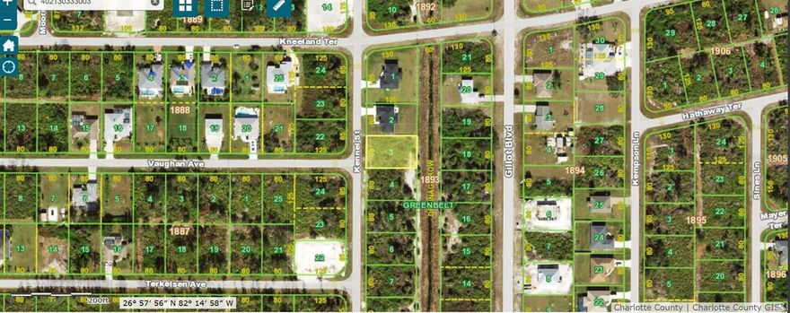 Beautiful lot offers a unique opportunity to build the home of your dreams, Situated in the Gulf Cove area of Port Charlotte a quiet area, this land boasts panoramic views and convenient locations close to local amenities. With ample space to design and build, this lot is perfect for those looking to create their own personal paradise. Don't miss the chance to turn this land into your HOME!!